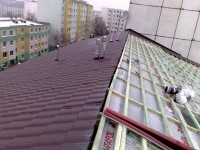 Väzníková strecha bytového domu v Prešove