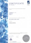 Certifikát BS OHSAS 18001:2007 - stavebná činnosť
